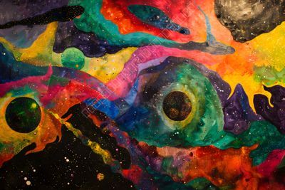 Kosmische Abstraktion: Lebendige Galaxie